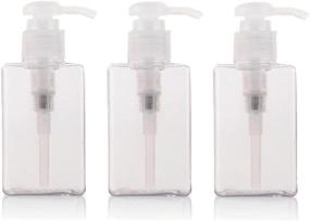 img 1 attached to Transparent Refillable Hair Conditioner Toiletries Containers: Convenience and Practicality