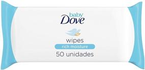 img 4 attached to 👶 Dove Baby Wipes Rich Moisture, 50 Count (Pack of 6): Gentle & Nourishing Cleaning Solution for Your Baby's Delicate Skin