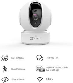 img 3 attached to EZVIZ C6CN 1080p Indoor Pan/Tilt WiFi Security Camera: Complete Coverage, Motion Tracking, Two-Way Audio