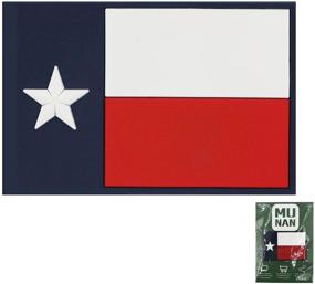 img 4 attached to 🌵 MUNAN Patch - Texas State Flag: Tactical PVC Patch with Sew-On and Hook-Back Adhesion - Red & White Badge