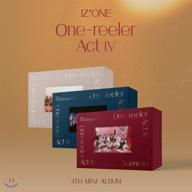 stone music izone izone - one-reeler act iv (4th mini album) album with folded poster and extra photocards set (scene #3 version) logo