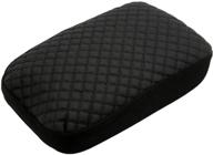 🔲 ezzy auto black center console lid: stylish suture cover for honda pilot armrest box логотип