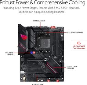 img 2 attached to 🎮 ASUS ROG Strix B550-F Gaming: AMD AM4 Zen 3 Ryzen 5000 & 3rd Gen Ryzen ATX Gaming Motherboard with PCIe 4.0, 2.5Gb LAN, BIOS Flashback, HDMI 2.1, Addressable Gen 2 RGB Header, and Aura Sync