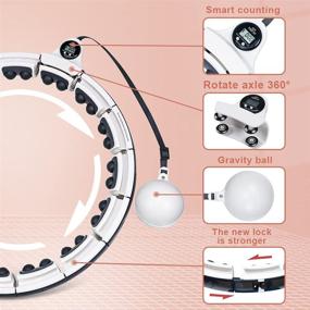 img 2 attached to 🔥 ABC Weighted Smart Hula Hoops: 2-in-1 Abdomen Fitness, Weight Loss, and Massage Hoops. Detachable Abdomen for Adults and Children - Suitable for Fitness Enthusiasts