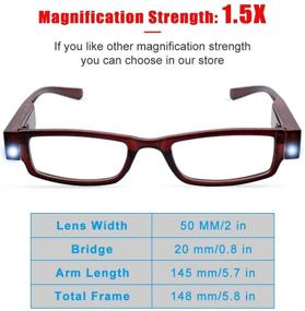 img 1 attached to Reading Glasses Magnifier Nighttime Glasses，