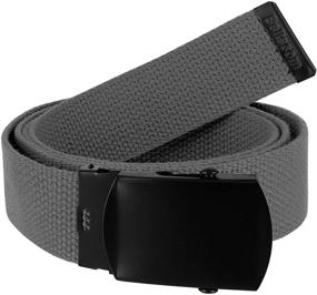 img 3 attached to Military Style Canvas Black Buckle Men's Accessories and Belts