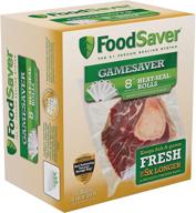 🥫 foodsaver gamesaver 8x20' vacuum seal long roll - bpa-free multilayer construction (6 pack): effortless food preservation at your fingertips логотип