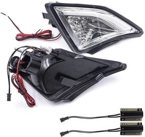 img 1 attached to 🚦 NJSBYL Front Turn Signal Light Kits: Xenon White LED DRL Parking Lights for Toyota 86/gt86 Scion FR-S (2013-2020)