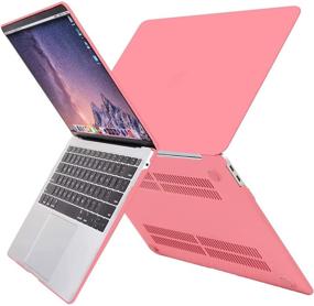 img 2 attached to MOSISO MacBook Air 13 inch Case - Compatible with 2020/2019/2018 Release Models A2337 M1/A2179/A1932 - Retina Display with Touch ID - Protective Hard Shell Cover in Cream Pink