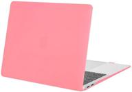 mosiso macbook air 13 inch case - compatible with 2020/2019/2018 release models a2337 m1/a2179/a1932 - retina display with touch id - protective hard shell cover in cream pink logo