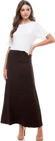 img 3 attached to Azules Womens Banded Skirt Large Women's Clothing and Skirts