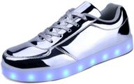 kealux led light up shoes for men - breathable and rechargeable fashion sneakers logo