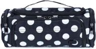 lug women's trolley suitcase, elegant black dot design logo