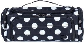 img 4 attached to Lug Women's Trolley Suitcase, Elegant Black Dot Design