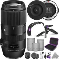 📷 sigma 100-400mm f/5-6.3 dg os hsm contemporary lens for canon ef: complete bundle with usb dock & essential accessories logo