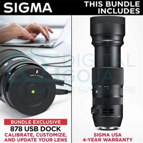 img 2 attached to 📷 Sigma 100-400mm f/5-6.3 DG OS HSM Contemporary Lens for Canon EF: Complete Bundle with USB Dock & Essential Accessories