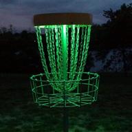 🌈 glowcity waterproof led lights for disc golf basket set of 2 - remote controlled, multi-colored, includes batteries & adhesive fastener (basket not included) логотип