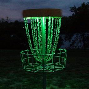 img 4 attached to 🌈 GlowCity Waterproof LED Lights for Disc Golf Basket Set of 2 - Remote Controlled, Multi-Colored, Includes Batteries & Adhesive Fastener (Basket Not Included)