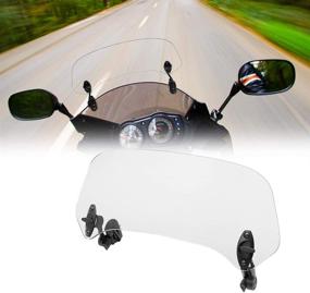 img 4 attached to Motoparty Adjustable Windshield Windscreen Windscreen Motorcycle & Powersports and Parts
