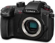 📷 panasonic lumix gh5s цифровая камера 4k без объектива, 10,2 мп беззеркальная камера с высокочувствительным датчиком mos, видео c4k/4k uhd 10-бит 4:2:2, 3,2" жк-дисплей, dc-gh5s (черный) логотип