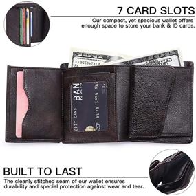 img 3 attached to GOIACII Leather Wallet Blocking Pockets Men's Accessories for Wallets, Card Cases & Money Organizers