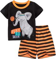 🐸 frogwill toddler boys clothing set: kids' favorite cotton outfit set logo