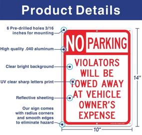 img 3 attached to Violators Reflective Protected Resistant Waterproof Occupational Health & Safety Products in Safety Signs & Signals