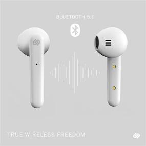 img 2 attached to Urbanista Stockholm True Wireless Earbuds - 14H Playtime, Bluetooth 5.0, Touch Controls, Dual Mic - White