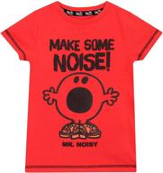 mr men boys noisy t shirt logo