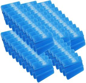 img 1 attached to 🔵 VViViD Blue Handheld Vinyl Wrap Applicator Squeegee (50 Pack): Perfect for Smooth Wrapping Results
