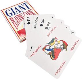 img 3 attached to 🃏 Yuanhe 8X11 Inch Super Jumbo Playing Cards: Full Deck of Big Cards for Ultimate Gaming Experience