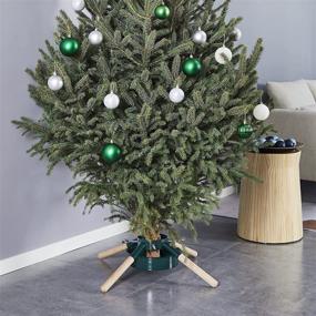 img 2 attached to 🎄 Blissun Christmas Tree Stand: Sturdy Xmas Tree Holder for Real Trees - Green