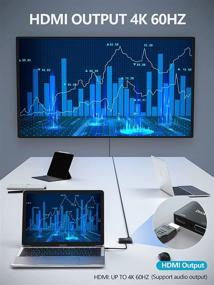 img 2 attached to 🔌 Dockteck USB C to HDMI VGA Adapter: 4K 60Hz HDMI and 1080P VGA Converter for MacBook Pro/iPad Pro/Air, Dell XPS, Chromebook, and More
