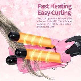 img 1 attached to Curling Ceramic Tourmaline Barrels Professional Hair Care