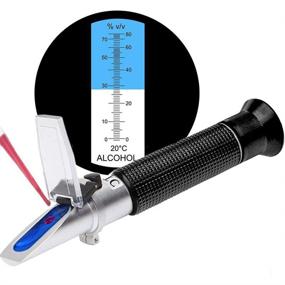 img 4 attached to SMARTSMITH Alcohol Refractometer - High Accuracy Spirit Alcohol 🍹 Volume Percent Measurement with automatic temperature compensation (ATC), 0-80% v/v Range