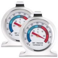 🌡️ anvin refrigerator thermometers: large dial freezer thermometer with dual-scale -30~30°c/-20~80°f - durable steel (pack of 2) logo