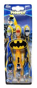 img 2 attached to 🦇 Блистающие зубные щетки Batman Firefly: 3 штуки, многоцветные чудо-герои!