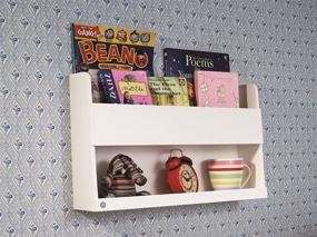 img 2 attached to 📚 Tidy Books Bunk Bed Accessories Shelf - Age 6 to 99 - The Original Bunk Bed Buddy - Bedside Shelf - White Shelves for Kids Room - Loft Bed Shelf - Wooden - 13 x 20.9 x 4.7 - Eco-Friendly - Handcrafted