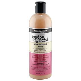 img 4 attached to 💆 Aunt Jackie's Knot On My Watch Instant Hair Detangler: Shea Butter Enriched Hair Care for Natural Curls, Coils, and Waves, 16 oz