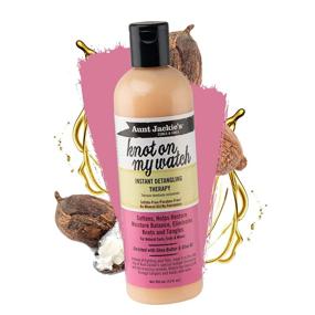img 3 attached to 💆 Aunt Jackie's Knot On My Watch Instant Hair Detangler: Shea Butter Enriched Hair Care for Natural Curls, Coils, and Waves, 16 oz