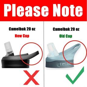 img 3 attached to Набор из 4 многоразовых запасных соломинок для пластиковых фляг CAMELBAK EDDY на 20 унций - без бисфенола А, включает щетку для чистки и 28 наклеек (на 20 унций)