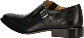 img 2 attached to Liberty Leather Classic Single Buckle Men's Shoes in Loafers & Slip-Ons