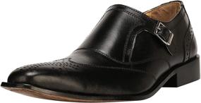 img 4 attached to Liberty Leather Classic Single Buckle Men's Shoes in Loafers & Slip-Ons