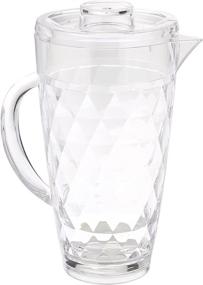 img 2 attached to 💎 Prodyne Diamond Cut Acrylic Pitcher - 32 oz