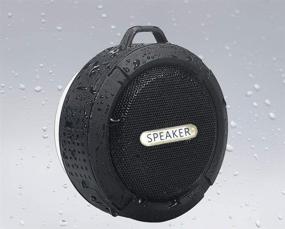 img 3 attached to Waterproof Wireless Speaker Built Mic Speakerphone Black