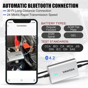 img 2 attached to 🚗 BM500 Bluetooth Car Battery Tester: Accurate 6V 12V 24V CCA & AH Load Tester for Cars/Trucks/Motorcycles/Boats