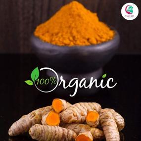 img 1 attached to 🌿 Yogi's Gift: 100% Pure Organic Wild Turmeric Powder for Glowing Skin - 8 Oz (227g) - Kasturi Manjal, Curcuma Aromatica, Amba Haldi