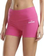 🏐 spalding women's active 3 inch volleyball short: regular and plus size options for versatile performance логотип