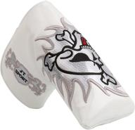 golf skull putter blade head cover with magnetic closure for scotty cameron odyssey - enhance your golf game logo