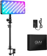 gvm rgb led video light: app-controlled key lighting kit for game live streaming & video shooting logo